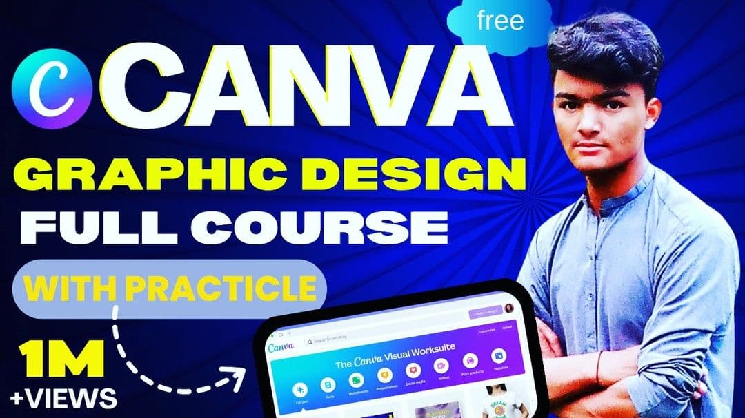 graphic design (canva) course image